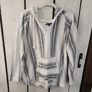 Ocean Drive Striped Baja Hoodie Size Large